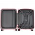 KSK2483 - Kono 20 Zoll Schlank Gestreift Handgepäckkoffer Langlebig ABS+PC Reisegepäck Mit Vier Spinner-Rädern und TSA-Schloss Perfekt für Reisen - Rosa