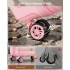 KSK2484 - Kono 32-Zoll ABS+PC Hartschalen-Spinner-Koffer mit Teleskopgriff - Rosa