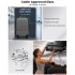 KSK2485 - Kono 20 Inch Premium ABS Cabin Carry-On Suitcase with Secure Combination Lock for Effortless Travel - Grey and black