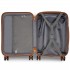 KSK2486 - Kono Stylish ABS+PC 20 Inch Polka Dot Hard Shell Cabin Suitcase With TSA Lock - Navy And Brown