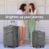 KSK2491 - Kono 28 Inch Lightweight Durable Soft Shell Suitcase with TSA Lock and Separate Wet/Dry Compartment - Grey