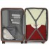 KSK2482 - Kono 3-Piece Horizontal Engraved Hard Shell ABS+PC Suitcase with TSA Lock - Cream