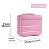 KSK2492 - Kono 12-Inch PP Hardshell Lightweight Vanity Case for Travel & Daily Use - Pink