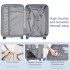 KSK2494 - Kono 20 Inch Cabin Size Minimalist Hard Shell ABS+PC Carry-On Suitcase with TSA Lock 360° Spinner Wheels - Denim Blue