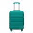 KSK2581 - Kono 20‑Zoll‑Hartschalen‑Kabinenkoffer aus ABS+PC, TSA‑Schloss, YKK‑Reißverschluss, 360° TPE‑Leichtlaufrollen Handgepäck – Blau und Grün