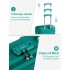KSK2581 - Kono 24 Inch ABS+PC Hard Shell Suitcase, TSA Lock YKK Zipper 360° Spinner Wheels Medium Checked Luggage - Blue And Green