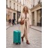 KSK2581 - Kono 24 Inch ABS+PC Hard Shell Suitcase, TSA Lock YKK Zipper 360° Spinner Wheels Medium Checked Luggage - Blue And Green