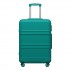 KSK2581 - Kono 24 Inch ABS+PC Hard Shell Suitcase, TSA Lock YKK Zipper 360° Spinner Wheels Medium Checked Luggage - Blue And Green