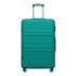 KSK2581 - Kono 28 Inch Large Capacity ABS+PC Hard Shell Suitcase, TSA Lock YKK Zipper 360° Silent Spinner Wheels Luggage - Blue And Green