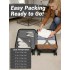 KSK2581 - Kono 28 Inch Large Capacity ABS+PC Hard Shell Suitcase, TSA Lock YKK Zipper 360° Silent Spinner Wheels Luggage - Black