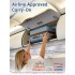 KSK2581 - Kono 20‑Zoll‑Hartschalen‑Kabinenkoffer aus ABS+PC, TSA‑Schloss, YKK‑Reißverschluss, 360° TPE‑Leichtlaufrollen Handgepäck – Graublau und Braun