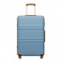 KSK2581 - Kono 28‑Zoll‑Hartschalen‑Koffer mit hohem Fassungsvermögen aus ABS+PC, TSA‑Schloss, YKK‑Reißverschluss, 360° leise Laufrollen‑ Graublau und Braun