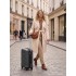 KSK2581 - Kono 28 Inch Large Capacity ABS+PC Hard Shell Suitcase, TSA Lock YKK Zipper 360° Silent Spinner Wheels Luggage - Grey And Black