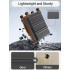 KSK2581 - Kono 28 Inch Large Capacity ABS+PC Hard Shell Suitcase, TSA Lock YKK Zipper 360° Silent Spinner Wheels Luggage - Grey And Brown