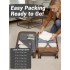 KSK2581 - Kono 28 Inch Large Capacity ABS+PC Hard Shell Suitcase, TSA Lock YKK Zipper 360° Silent Spinner Wheels Luggage - Grey And Brown