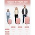 KSK2581 - Kono 28 Inch Large Capacity ABS+PC Hard Shell Suitcase, TSA Lock YKK Zipper 360° Silent Spinner Wheels Luggage - Nude And Black