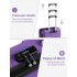 KSK2581 - Kono 28 Inch Large Capacity ABS+PC Hard Shell Suitcase, TSA Lock YKK Zipper 360° Silent Spinner Wheels Luggage - Purple And Black