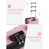 KSK2581 - Kono 24 Inch ABS+PC Hard Shell Suitcase, TSA Lock YKK Zipper 360° Spinner Wheels Medium Checked Luggage - Pink And Black