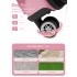 KSK2581 - Kono 24 Inch ABS+PC Hard Shell Suitcase, TSA Lock YKK Zipper 360° Spinner Wheels Medium Checked Luggage - Pink And Black