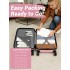 KSK2581 - Kono 24 Inch ABS+PC Hard Shell Suitcase, TSA Lock YKK Zipper 360° Spinner Wheels Medium Checked Luggage - Pink And Black