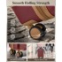 KSK2584 - Kono Kratzfester 20-Zoll-Hartschalen-Kabinenkoffer mit horizontalem Streifendesign, braunen Akzenten und Spinner-Rädern - Burgund und Braun