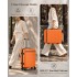 KSK2584 - Kono Kratzfeste 24-Zoll Hartschalen-Mittelgepäck mit horizontalem Streifenmuster - Orange und Schwarz