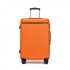 KSK2584 - Kono Kratzfeste 24-Zoll Hartschalen-Mittelgepäck mit horizontalem Streifenmuster - Orange und Schwarz