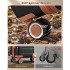 KSK2591 - Kono 20/24/28 inch PP Modern Scratch-Resistant Suitcase Set with TSA Lock & Stylish Brown Accents - Black and Brown