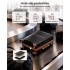 KSK2591 - Kono 20/24/28 inch PP Modern Scratch-Resistant Suitcase Set with TSA Lock & Stylish Brown Accents - Black and Brown KSK2591 - Kono 20/24/28 inch PP Modern Scratch-Resistant Suitcase Set with TSA Lock & Stylish Brown Accents - Black and Brown