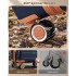 KSK2591 - Kono 20-Inch PP Modern Scratch-Resistant Cabin Suitcase with TSA Lock & Stylish Brown Accents - Navy and Brown