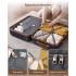 KSK2591 - Kono 20-Inch PP Modern Scratch-Resistant Cabin Suitcase with TSA Lock & Stylish Brown Accents - Navy and Brown