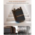 KSK2592 - Kono 21-Inch Front-Opening Cabin Suitcase with 15.6-Inch Laptop Compartment - Black and Brown