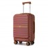 KSK2592 - Kono 21-Inch Front-Opening Cabin Suitcase with 15.6-Inch Laptop Compartment - Burgundy and Brown