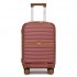 KSK2592 - Kono 21-Inch Front-Opening Cabin Suitcase with 15.6-Inch Laptop Compartment - Burgundy and Brown