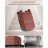 KSK2592 - Kono 21-Inch Front-Opening Cabin Suitcase with 15.6-Inch Laptop Compartment - Burgundy and Brown