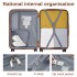 KSK2592+EA2212 - Kono 28 Inch Large ABS+PC Hard Shell Suitcase Set with Travel Bag & Toiletry Pouch - Dark Green and Brown