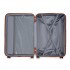KSK2592 - Kono ABS+PC 28-Inch Striped Design with Colour-Block Details Large Checked Luggage for Longer Travels - Dark Green and Brown