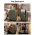 KSK2592 - Kono 21-Inch Front-Opening Cabin Suitcase with 15.6-Inch Laptop Compartment - Green and Brown