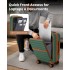 KSK2592 - Kono 21-Inch Front-Opening Cabin Suitcase with 15.6-Inch Laptop Compartment - Green and Brown