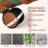 KSK2592+EA2212 - Kono 20 Inch ABS+PC Hard Shell Cabin Suitcase Set with Travel Bag & Toiletry Pouch - Green and Brown