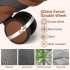 KSK2592+EA2212 - Kono 20 Inch ABS+PC Hard Shell Cabin Suitcase Set with Travel Bag & Toiletry Pouch - Grey and Brown