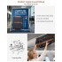 KSK2592 - Kono 21-Inch Front-Opening Cabin Suitcase with 15.6-Inch Laptop Compartment - Navy and Brown