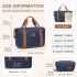 KSK2592+EA2212 - Kono 28 Zoll großes ABS+PC Hartschalen‑Koffer‑Set mit Reisetasche & Kulturbeutel‑ Marineblau und Braun
