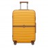 KSK2592 - Kono ABS+PC 28-Inch Striped Design with Colour-Block Details Large Checked Luggage for Longer Travels - Yellow and Brown
