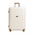 KSK2595 - Kono 28-Inch Hard Shell Scratch-Resistant PP Luggage with Cup Holder, TSA Lock & Expandable Design-Check-in Luggage For Travel - Beige and Brown