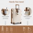 KSK2595 - Kono 28-Inch Hard Shell Scratch-Resistant PP Luggage with Cup Holder, TSA Lock & Expandable Design-Check-in Luggage For Travel - Beige and Brown