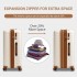 KSK2595 - Kono 28-Inch Hard Shell Scratch-Resistant PP Luggage with Cup Holder, TSA Lock & Expandable Design-Check-in Luggage For Travel - Beige and Brown