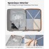 KSK2595 - Kono 20/24/28inch Hard Shell Scratch-Resistant PP Luggage Set with Cup Holder, TSA Lock & Expandable Design-Check-in Luggage For Travel - Beige and Brown