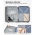 KSK2595 - Kono 24-Inch Hard Shell Scratch-Resistant PP Luggage with Cup Holder, TSA Lock & Expandable Design-Check-in Luggage For Travel - Green