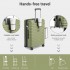KSK2595 - Kono 28-Inch Hard Shell Scratch-Resistant PP Luggage with Cup Holder, TSA Lock & Expandable Design-Check-in Luggage For Travel - Green